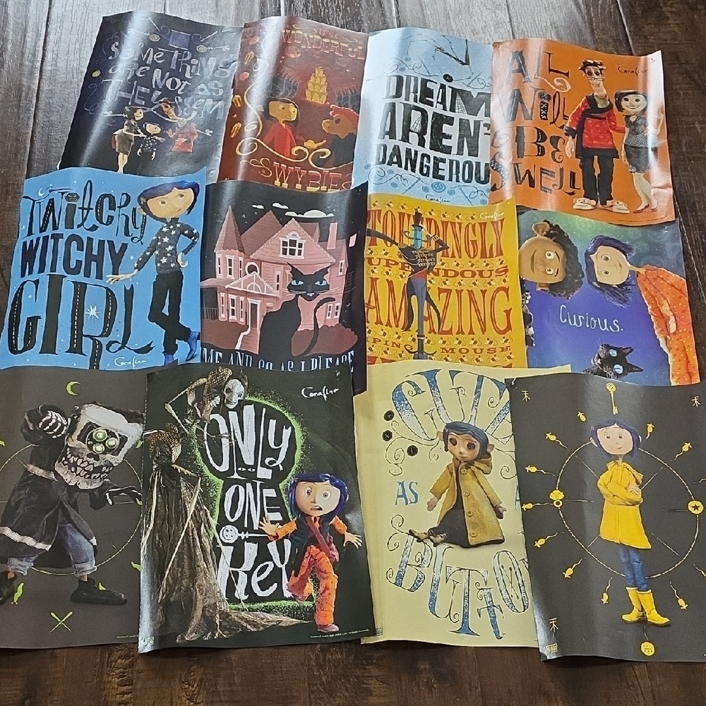 Coraline Movie Poster Set 5/$15